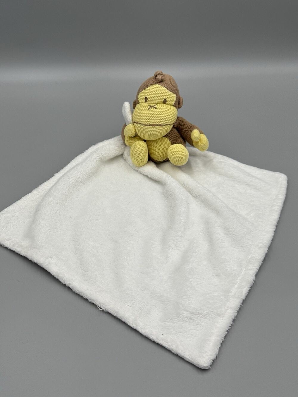 Baby Bum Lovey Monkey Duke Lovey Knitted Plush W/ Security Blanket